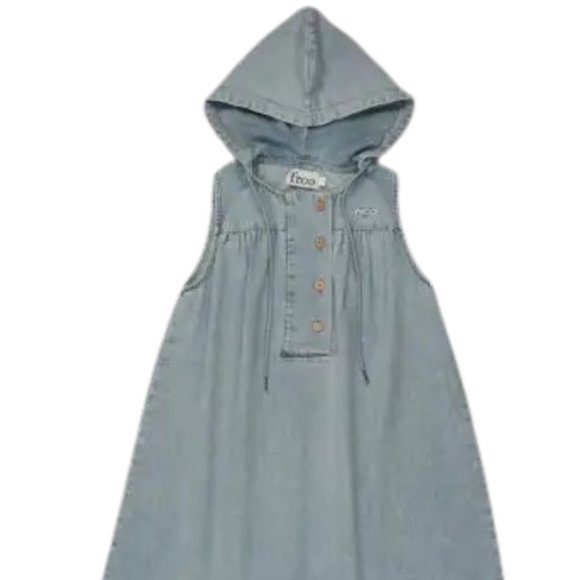 Froo Denim Hooded Dress 4T - Picture 1 of 3